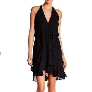 New Parker Diane Dress ruffle and neck tie